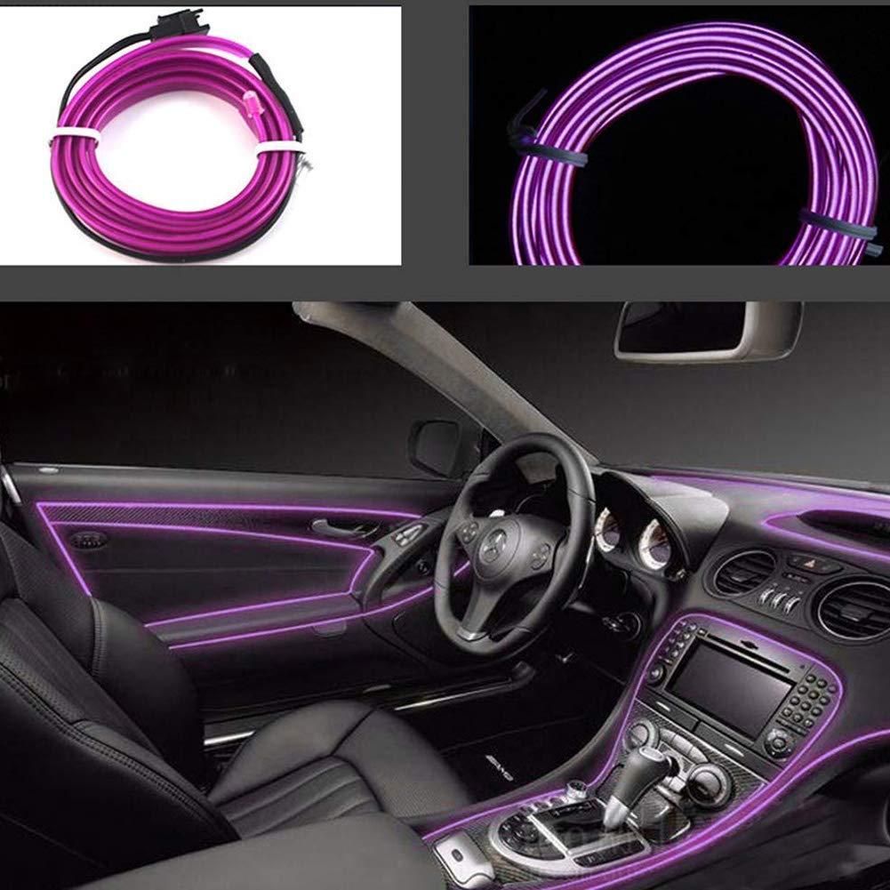 5M Neon Lights, Automaze El Wire 5V with Fuse Protection for Car Interior Decoration