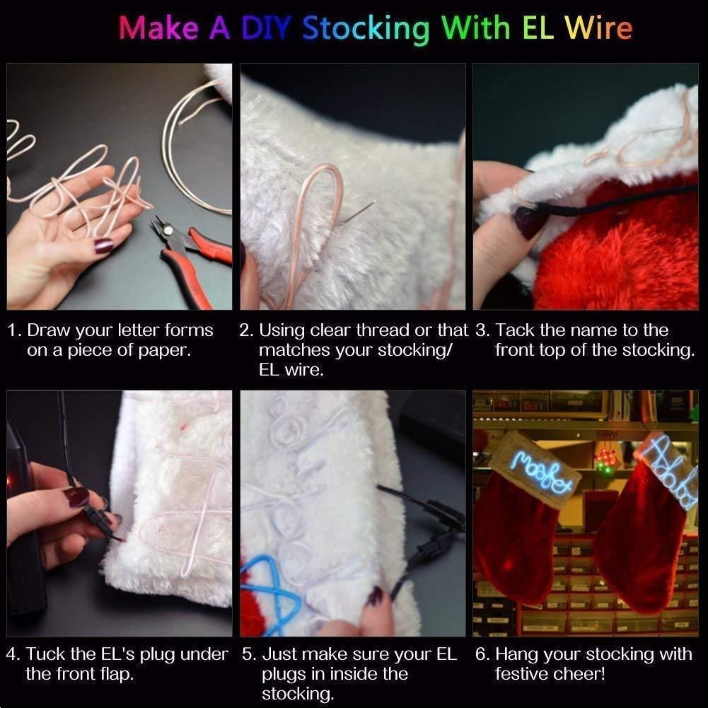 5M Neon Lights, Automaze El Wire 5V with Fuse Protection for Car Interior Decoration