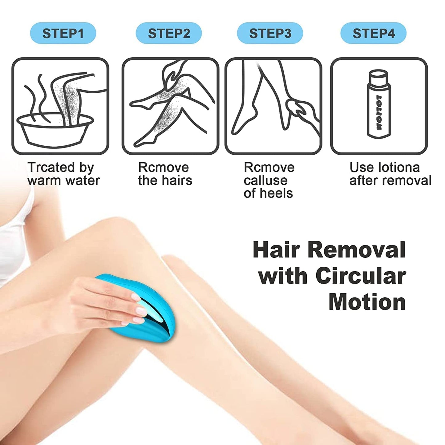Magic Crystal Hair Eraser for Women Painless Hair Removal